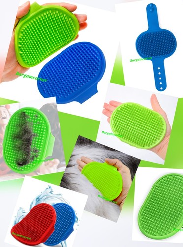Pet Grooming Brush Massage Remove Loose Hair Bath Pad Dog Cat Wet Dry Massag Mit