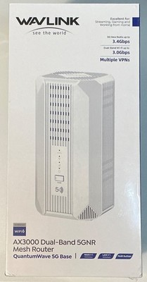 WAVLINK QuantumWave 5G Base AX3000 WiFi 6 Router W/SIM Card Slot-Qualcomn Module