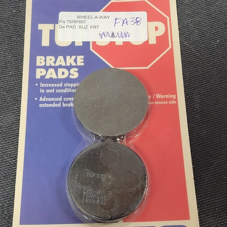 FA38 PASTILLAS FRENO DELANTERAS NUEVAS SUZUKI GS 425 550 750 1000 GT 550 59100-11850 Foto 2 de 4