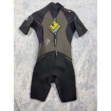 Body Glove Mens M Black Gray Short Sleeve Springsuit Wetsuit 1148-CAAA Neoprene