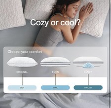NEW QUEEN BED PILLOW COOP ORIGINAL ADJUSTABLE MEMORY CROSS CUT FOAM LUX SLEEPER