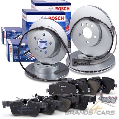 BOSCH BREMSSCHEIBEN +BELÄGE +KONTAKT VORNE+HINTEN FÜR BMW 2-ER F45 X1 X2 MINI