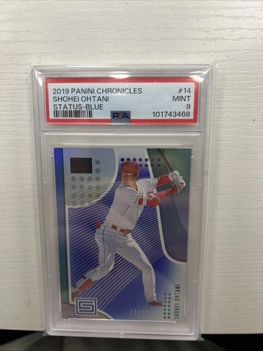 2019 Panini Chronicles Status Shohei Ohtani #14 Blue /99 Psa 9