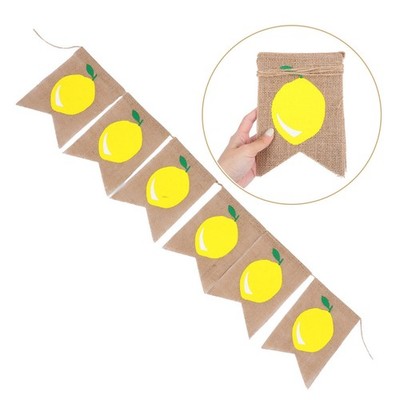 Girlande Zitronen Papier Mit Bunting Zitronen-partydekorationen Banner