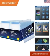 Quality Card Holders: 400 Total Sleeves - 200 Top Loaders & 200 Soft Sleeves