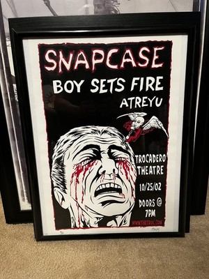 Snapcase Boy Sets Fire Atreyu Trocadero Theatre Tour Poster Sick Of It All Bane