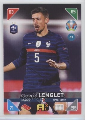 2021 Panini Adrenalyn XL UEFA Euro 2020 - Kick Off Team Mate Clement Lenglet yv5