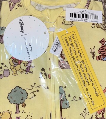 Little Sleepies Disney Playtime with Winnie the Pooh Zippy 3-6M LS  display picture 1
