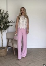 BNWT Zara woman Pink Trousers Size M New with tags for summer