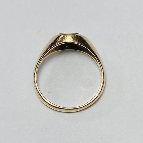 Anillo cuadrado masónico masónico de oro amarillo de 10 K talla 9,5 5,6 g - Imagen 7 de 8