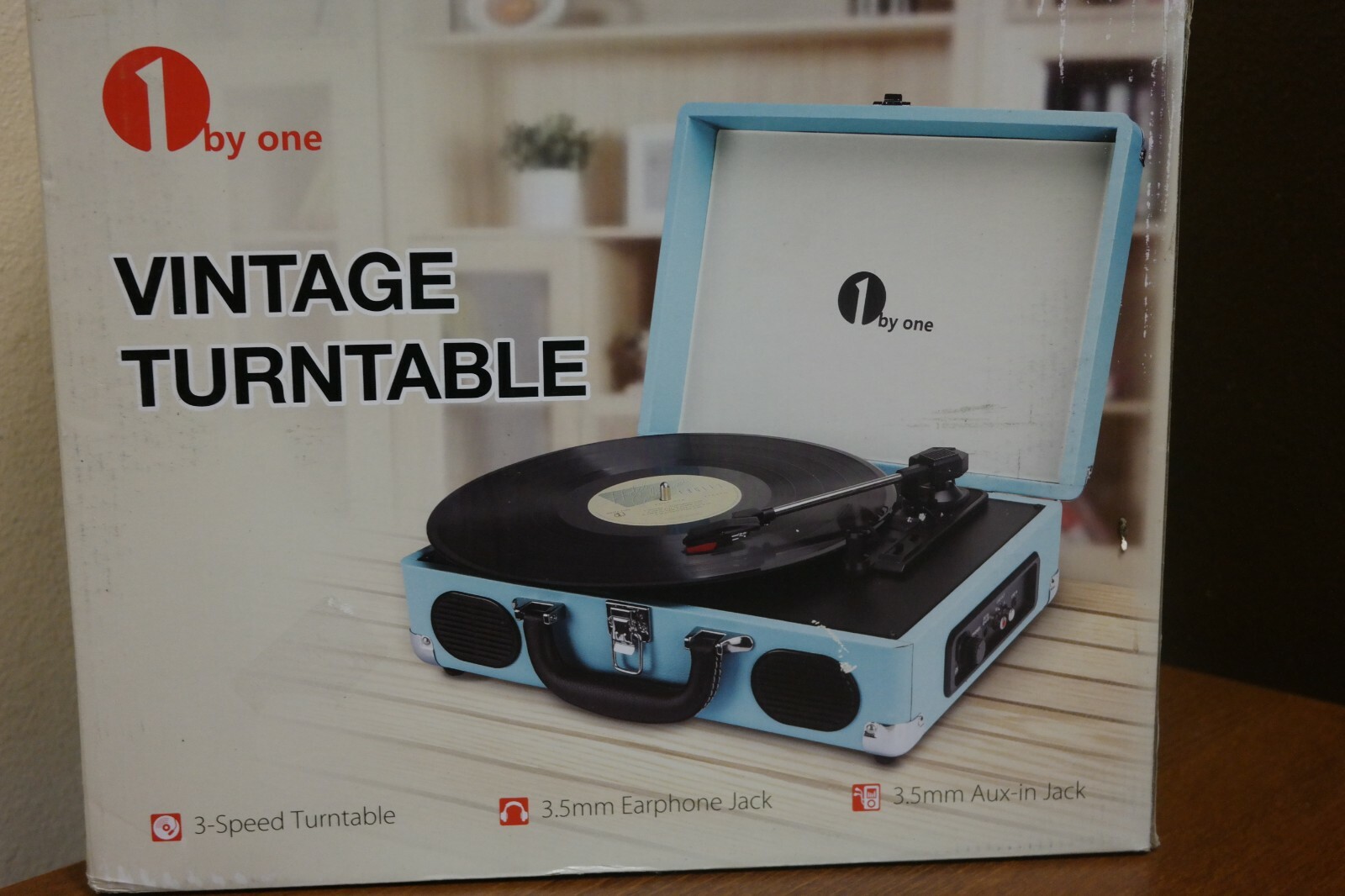 1byone portable turntable