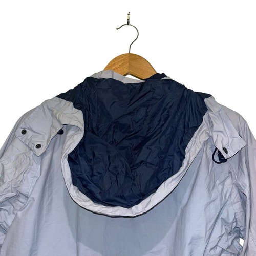 Helly Hansen Women's Size Med Tech 3 Rain Jacket Light Blue Hooded Zip Up Worn - Picture 12 of 18