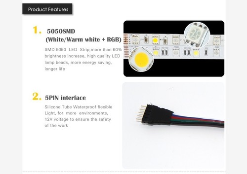 5m Tiras de LED 12V 24V RGB RGBW RGBWW SMD 5050 IP65 Banda regulable Barra - Imagen 60 de 160