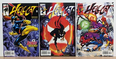 HELLCAT #1-3 1 2 3 Complete 2000 Marvel Series Set Run - Norm Breyfogle Art