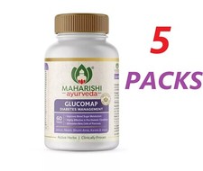 5 packs X Maharishi Ayurveda Glucomap 60 Tabs FREE SHIPPING