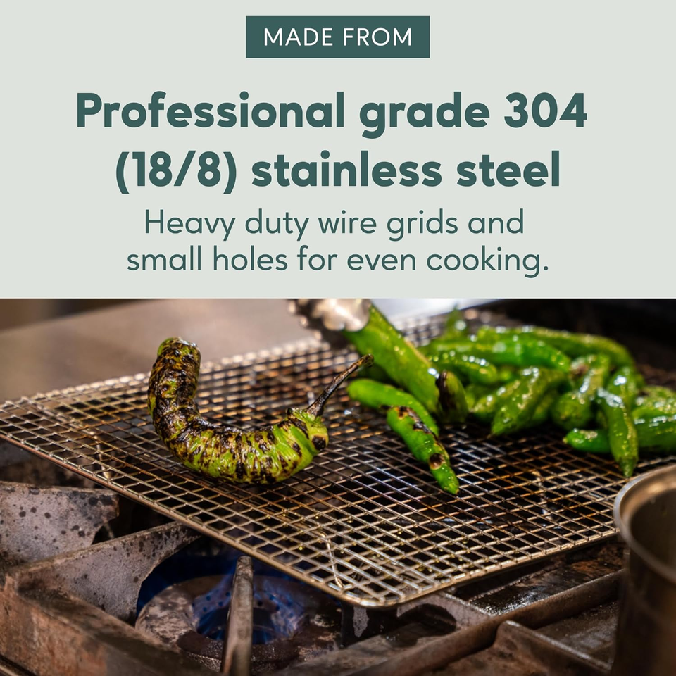 Stainless Steel 8.5 X 12Inch Cooling and Baking Rack OvenSafe