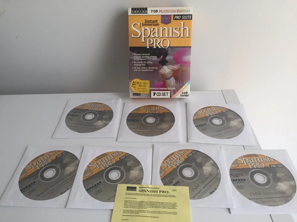 Learn Spanish Fast! Instant Immersion Spanish PRO: 7 CD Software! Language - Image 4 of 4