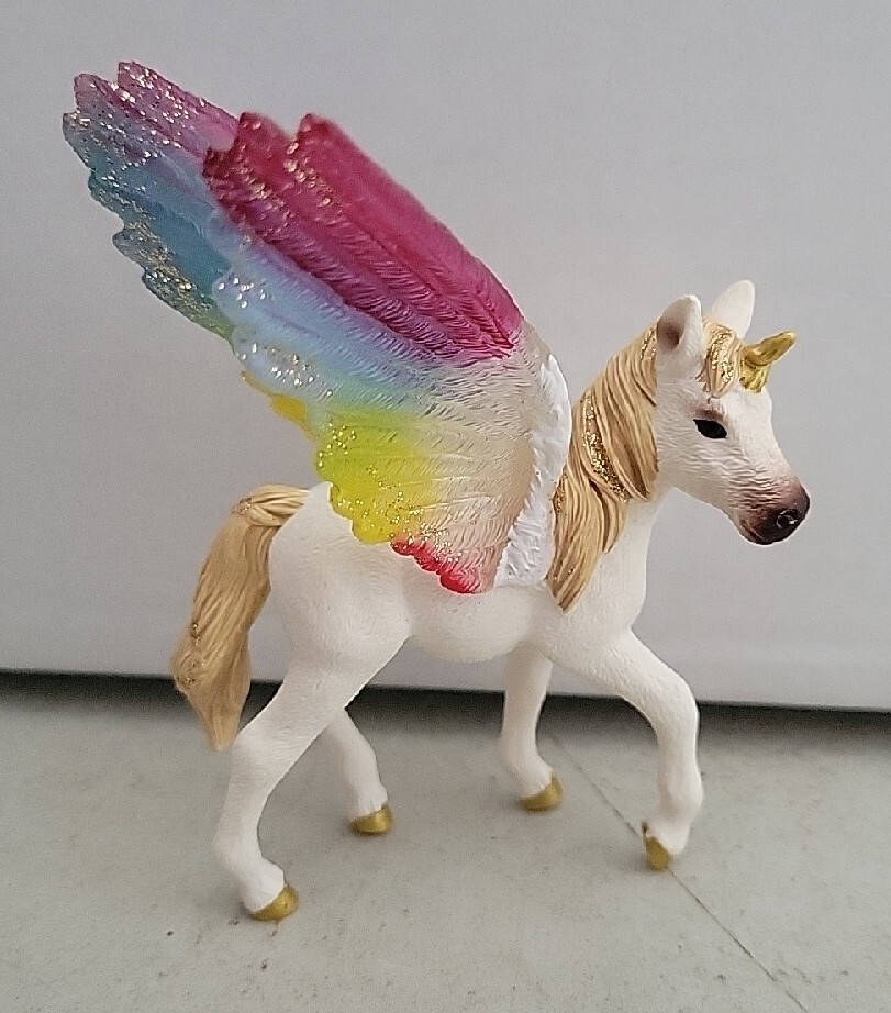 SCHLEICH RAINBOW UNICORN PEGASUS LOOSE FIGURE 4
