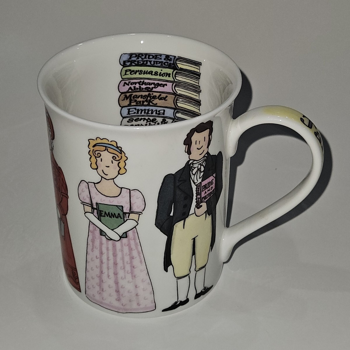 Jane Austen Book Characters Mug Coffee Cup Alison Gardiner Fine