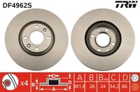 Bremsscheibe Peugeot P. 208/308/3008/5008 07-