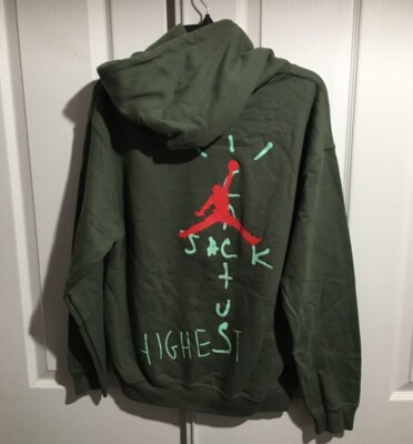 travis scott jordan hoodie green
