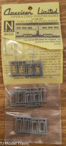 Diafragmas American Ltd. escala N #8306 -- Paquete Con-Cor Superliners (gris) (6) | Zustand: New