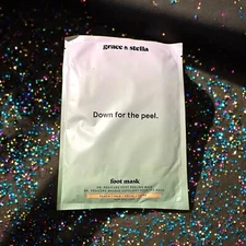 Grace & Stella Down For The Peel Dr. Pedicure Foot Peeling Mask, 1 Pair NWOB