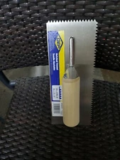 QEP 49716Q 11 in. W X 4-1/2 in. L Steel Notched Trowel