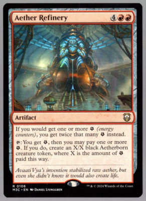 Aether Refinery 0106 Rare Non Foil Modern Horizons 3 MTG Near Mint