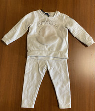 Original Moncler Baby Trainingsanzug Weiß Gr. 18/24 (81-86 cm)