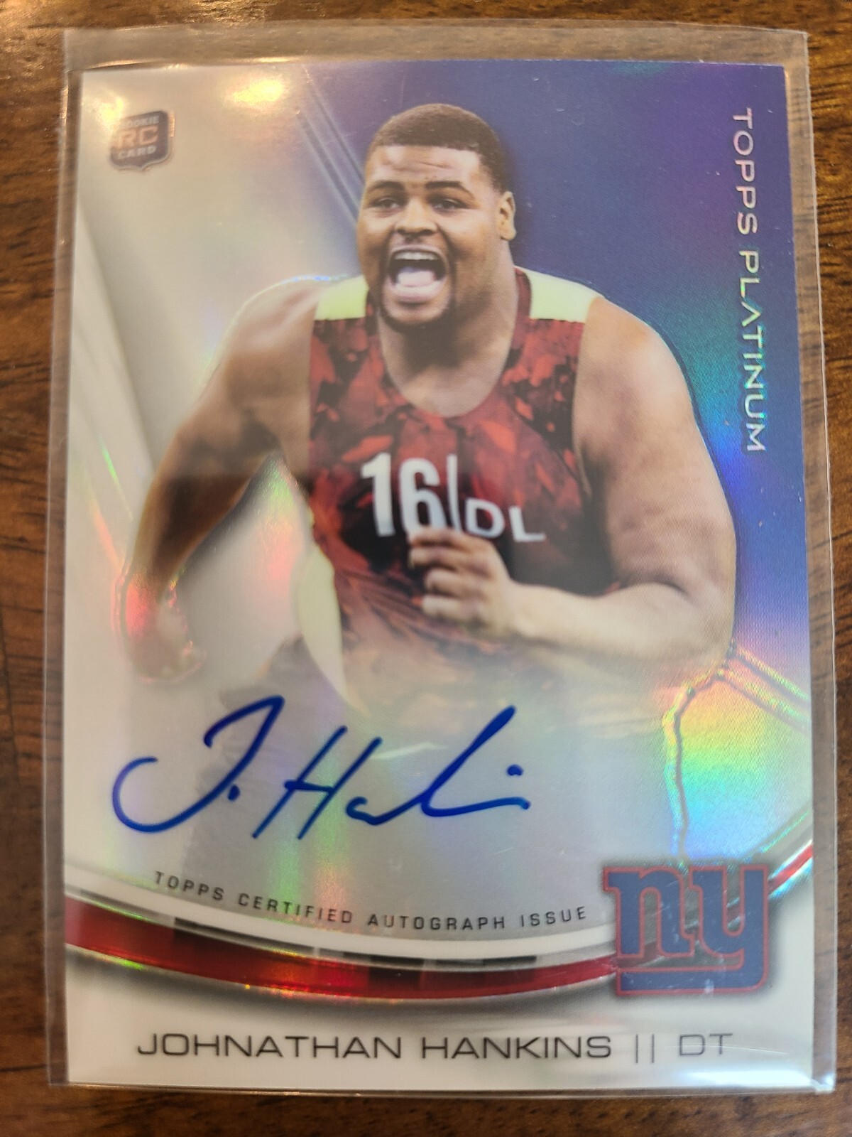 2013 Topps Platinum - Autographed Rookie Refractors Johnathan Hankins