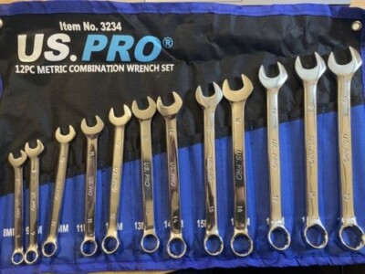 US PRO Gereedschap 15PC Metrische Combinatie Sleutel Set 6-22MM 2243 US PRO Gereedschap 15PC Metrische Combinatie Sleutel Set 6-22MM 2243
