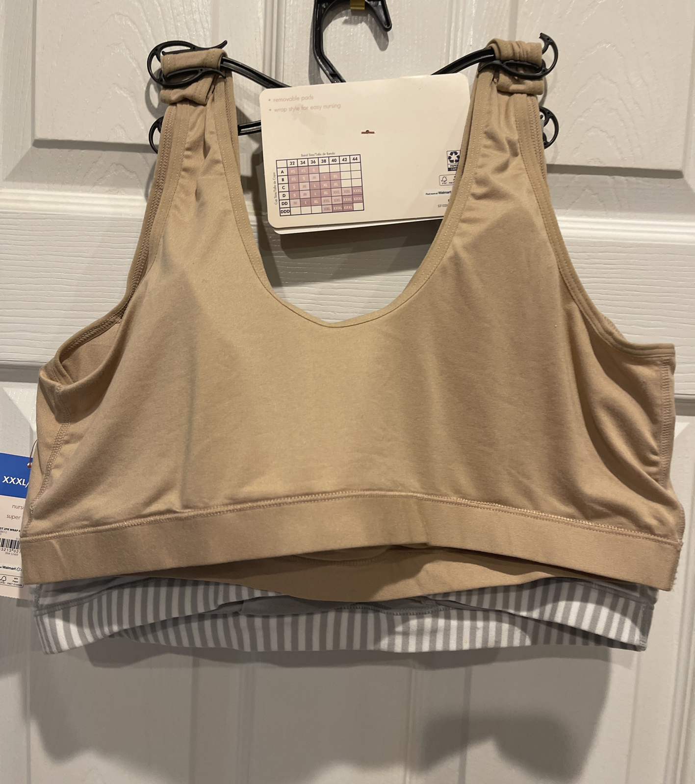 Secret Treasures Nursing Bralette 2Pack Sleep Bra Wrap Front Pullover