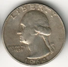 USA - 1964P - Washington ¼ $ - Silver Eagle - no mint mark - #14494