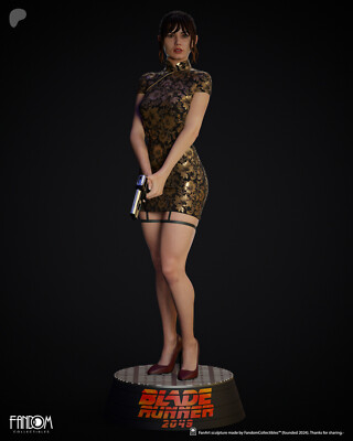 Joi, Ana de Armas, Blade Runner 2049, sexy Pin Up, Figur, 3D Druck, UNBEMALT