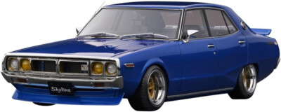ignition model 1/18 Nissan Skyline 2000 GT-X (GC110) Blue Metallic