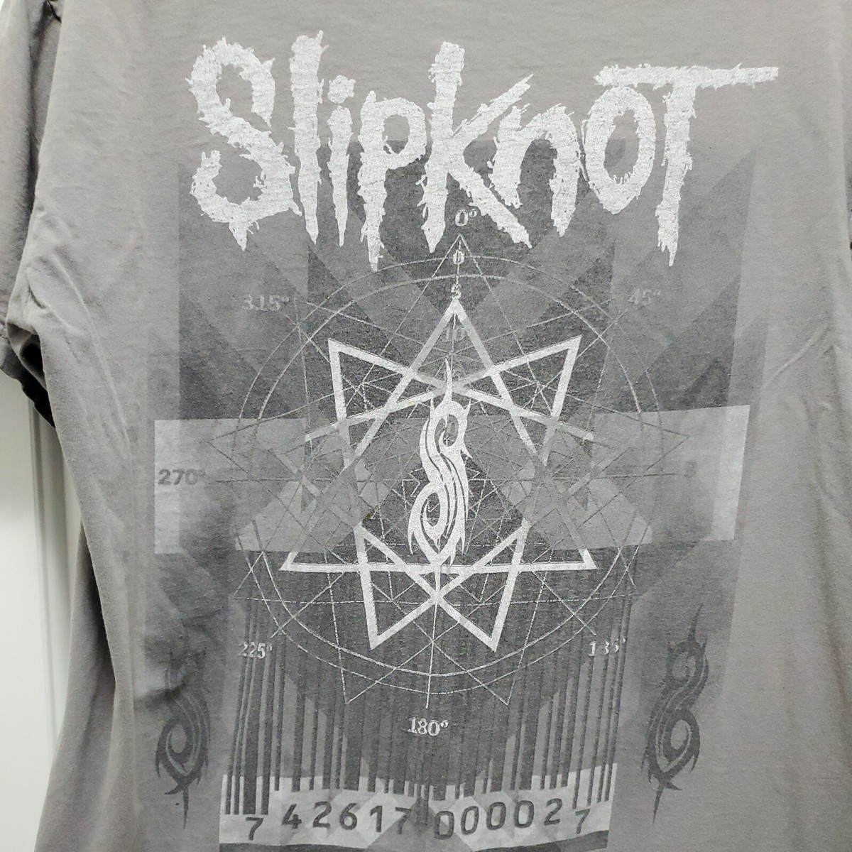 シャツ Slipknot Vintage 90's T Shirt Metal Music Gray Double-sided XL X