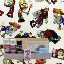 Hydro Dipping Kit- Cartoon Zombies Film, Activator, Paints