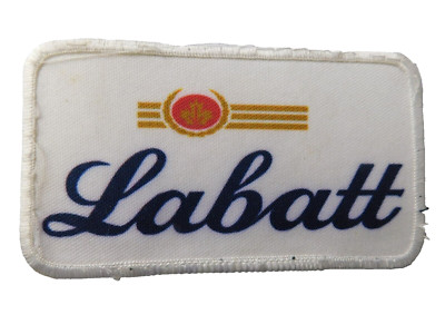 LABATT BREWERY BEER VINTAGE PATCH LARGE  BADGE BREWERY LOGO BLUE 50 CLASSIC