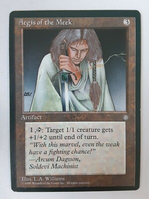 Aegis of the Meek - LP Artifact - Magic the Gathering MTG - Ice Age M-176