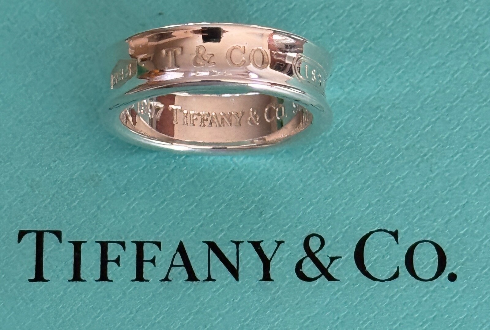 Tiffany & Co.  1837 Ring Sterling Silver 925  Size  6 1/2  US