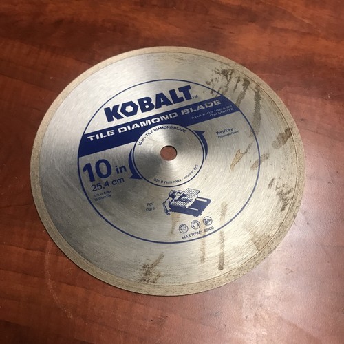 Genuine Part 10” Wet/Dry Saw Blade For Kobalt KWS S10206 10" Sliding Tile Saw eBay