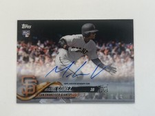 2018 Topps Clearly Authentic #CAAMG Miguel Gomez Auto San Francisco Giants Card