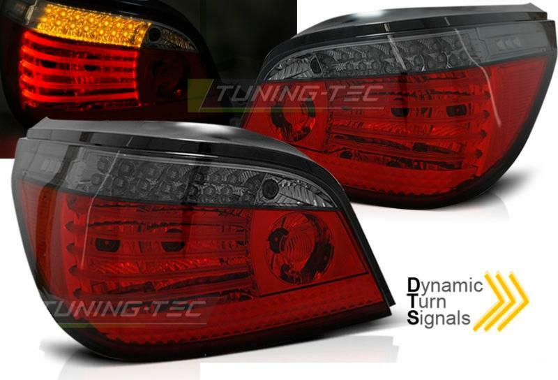 Feux arriere BMW E60 LCI rouge fume kit optique LED pour serie 5 berline