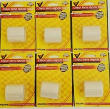  LOT OF 6 ROLLS Victor 1.875"x5' Clear Transparent Headlight Lens Repair Tape