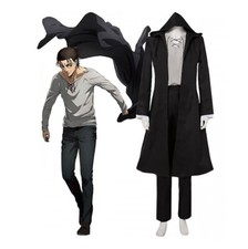 Attack On Titan Last Season Eren Yeager Cosplay Costume Coat Pants Full Set Men