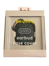 Heyday Earbud Airpods Shell Case Cover Snake Skin Print Green Travel NEW