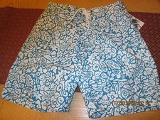 MEN'S SWIM TRUNKS SURF  SWIM NEW WITH TAGS SIZE EXTRA LARGE BLUE  WHITE