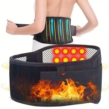 Tourmaline Magnetic Self Heating Waist Back Therapy Wrap Brace Support Belt S::'