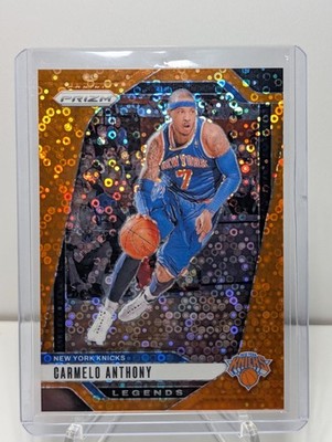 2024-25 Panini Prizm - Legends Carmelo Anthony #285 Fast Break Orange Prizm /125
